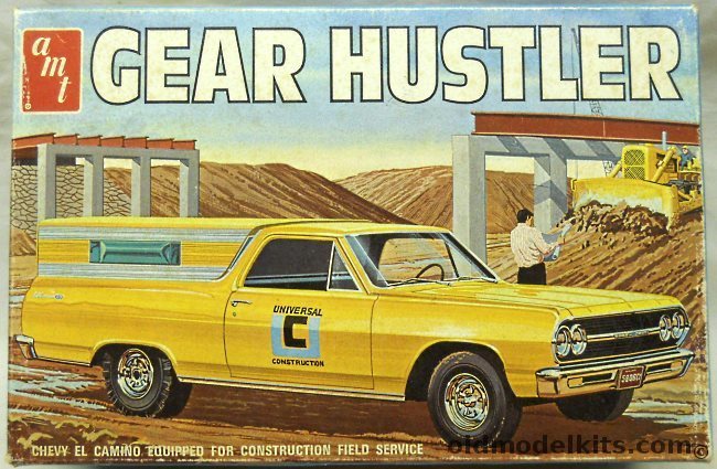 AMT 1/25 Gear Hustler 1964 Chevrolet Chevelle El Camino Construction Field Service, T386-225 plastic model kit